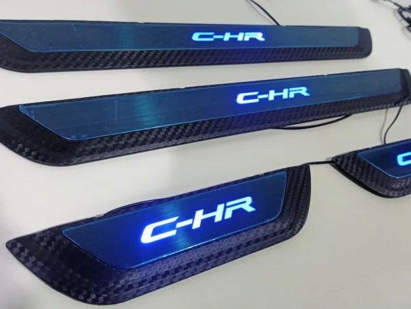 กาบบันไดมีไฟ Toyota C-HR คิ้วบันได LED