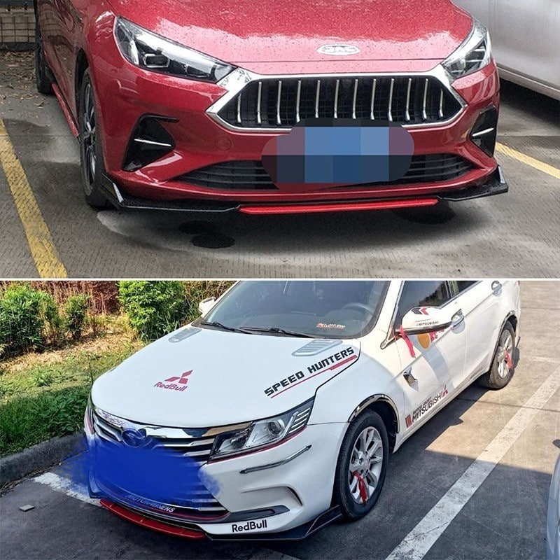 Bumper kit ABS ลิ้นหน้าทรงสปอร์ต ใส่ได้ทุกรุ่น ลิ้นกันชนแต่ง - Image 4