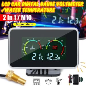 Car Truck Gauge LCD 12V-24V เกจวัดความร้อน obd2 สมาร์ทเกจ วัดอุณหภูมิรถ