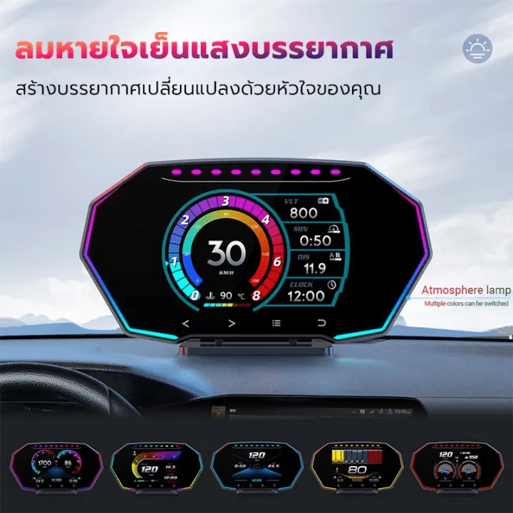 F11PRO สมาร์ทเกจ OBD2+GPS หน้าจอสัมผัส LCD สำหรับรถยนต์ยุคใหม่ - Image 2