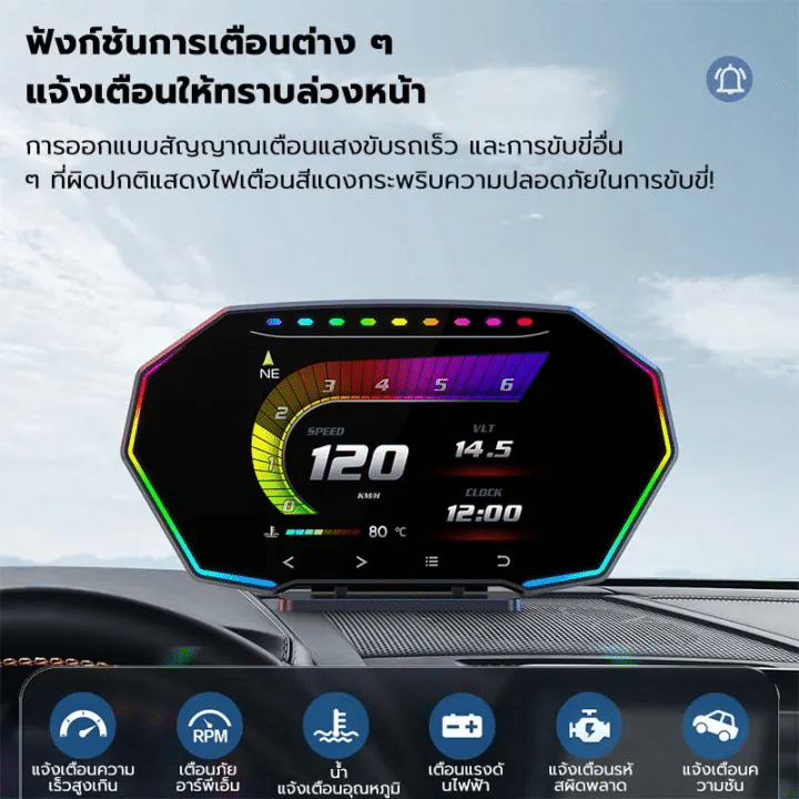 F11PRO สมาร์ทเกจ OBD2+GPS หน้าจอสัมผัส LCD สำหรับรถยนต์ยุคใหม่ - Image 3