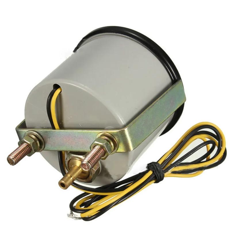 เกจวัดความดันเทอร์โบ 52 มม. ไฟสีฟ้าหน้าปัดแบบรมควัน 30-35 PSI - Image 3